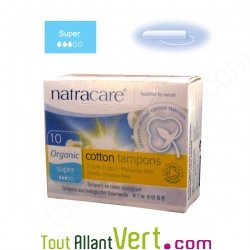 Tampons Mini coton bio super sans applicateur x 10