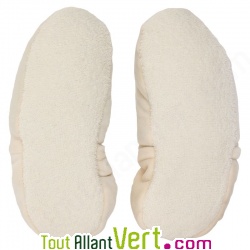 Chaussons bouillotte en graine de lin, chauffe-pieds de Mille Oreillers