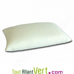 Oreiller en duvet d\'oie bio souple, 50x70 cm et coton biologique, Mille Oreillers