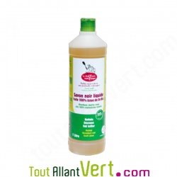 Savon Noir liquide � l\'huile de lin bio 1l nettoyant multi-usages