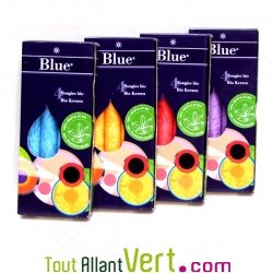 Lot de 4 bougies starine vgtale bio 20cm de couleur