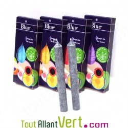 Lot de 4 bougies starine vgtale bio 20cm de couleur