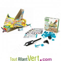 Kit de pi�ces connectrices pour fabriquer un avion � partir d\'objets r�cup�r�s, 5 ans+