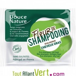 Shampoing solide, cheveux gras, Douce Nature