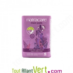Serviettes hygi�niques naturelles r�gulier sans rabat, x14, Natracare