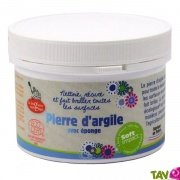 Pierre d'Argile, nettoyant naturel multi-usages pot de 500g + ponge