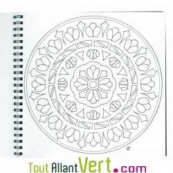 Coloriage Mandala pour les grands, 7 ans et +, sur papier recycl�