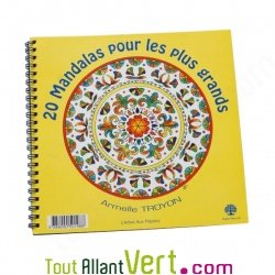 Coloriage Mandala pour les grands, 7 ans et +, sur papier recycl�