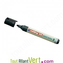 Marqueur Noir recycl� et rechargeable pour tableaux blancs, Edding 28