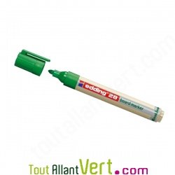 Marqueur vert recycl� et rechargeable pour tableaux blancs, Edding 28