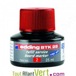 Recharge d\'encre rouge pour marqueurs effaables rouge Edding 28, BTK25
