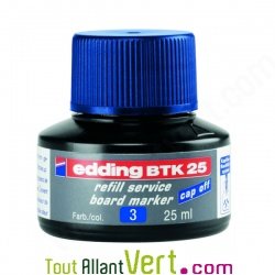 Recharge d\'encre bleu pour marqueurs effaables bleu Edding 28, BTK25
