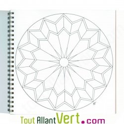 Cahier Coloriage Mandala pour petits et grands, papier recycl�