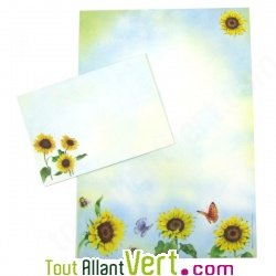 Papier � lettre Tournesol 100% recycl�