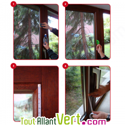 Film de survitrage isolant et invisible pour fentres 2.5x1.5m