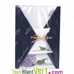 Papier � lettre et enveloppes Bleuet 100% recycl�