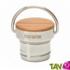 Bouchon inox et bambou pour gourde Klean Kanteen