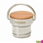 Bouchon inox et bambou pour gourde Klean Kanteen