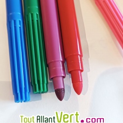 Bo�te de 10 Feutres �cologiques � l\'eau avec effaceur