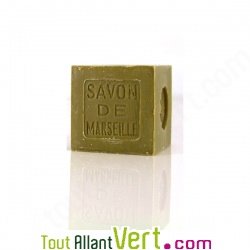Savon de marseille sans huile de palme, cube de 400g