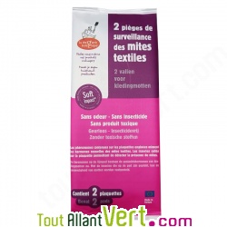 Pi�ge anti-mites textile et v�tement, solution naturelle, 2 plaquettes