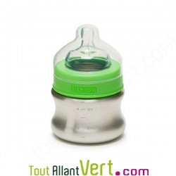 Biberon inox et t�tine en silicone 148ml, 0 � 6 mois, Klean Kanteen