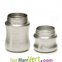 Biberon inox et t�tine en silicone 266ml, 6 mois et +, Klean Kanteen