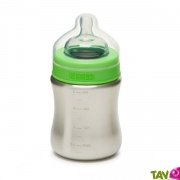 Biberon inox et ttine en silicone 266ml, 6 mois et +, Klean Kanteen