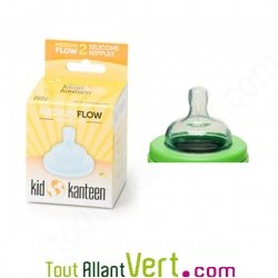 Lot de 2 ttines en silicone pour biberon en inox de Klean Kanteen