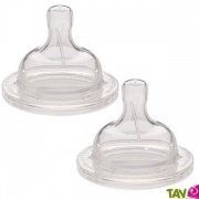 Lot de 2 t�tines silicone d�bit rapide 9 mois et + Klean Kanteen