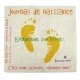 Journal de Naissance, livret recycl� cousu 20cm
