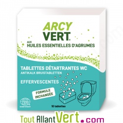 Tablettes d�tartrantes WC, anti-tartre senteur Orange 10x25g