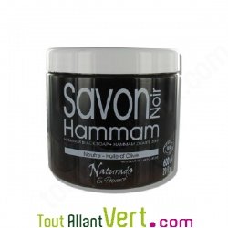 Savon noir du Hammam pour la peau � l\'huile d\'olive bio, 600ml