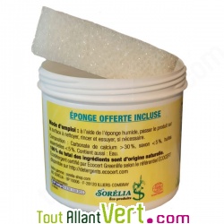 Pierre d\'Argile : nettoyant 100% naturel, pot de 550g + �ponge