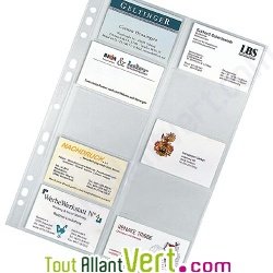 Pochettes carte de visite x 10, A4 21x29,7cm