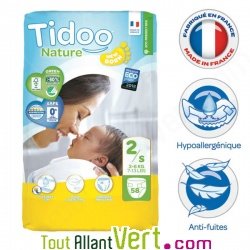 Couches jetables �cologiques Tidoo