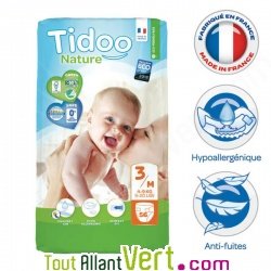 Couches jetables �cologiques Tidoo