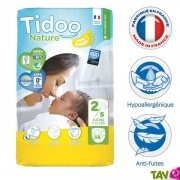58 couches jetables cologiques 3-6Kg Mini 2 de Tidoo