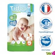 56 couches jetables cologiques 4-9Kg Midi de Tidoo