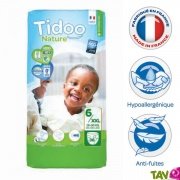 38 couches jetables cologiques 16-30Kg XL de Tidoo