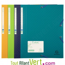 Chemise PP recycl� 3 rabats vert, Forever