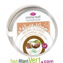 Beurre de karit� bio, 140g Emma No�l