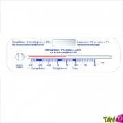 Thermomtre horizontal 3 en 1 maison, conglateur et frigo conomie nergie