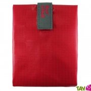 Sac ajustable et set de table Rouge pour sandwich ou gouter, reutilisable
