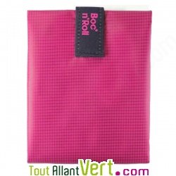 Sac ajustable et set de table Rose pour sandwich ou gouter, reutilisable