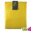 Sac ajustable et set de table Jaune pour sandwich ou gouter, reutilisable