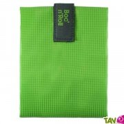 Sac ajustable et set de table Vert pour sandwich ou gouter, reutilisable