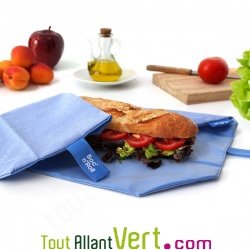 Sac emballage alimentaire et set de table Bleu pour sandwich � emporter