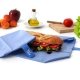 Sac emballage alimentaire et set de table Bleu pour sandwich � emporter