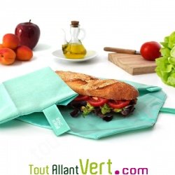 Sac emballage alimentaire et set de table Vert pour sandwich � emporter